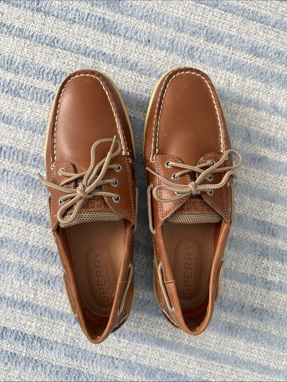 Sperry Billfish 3-Eye Boat Shoe in Cognac